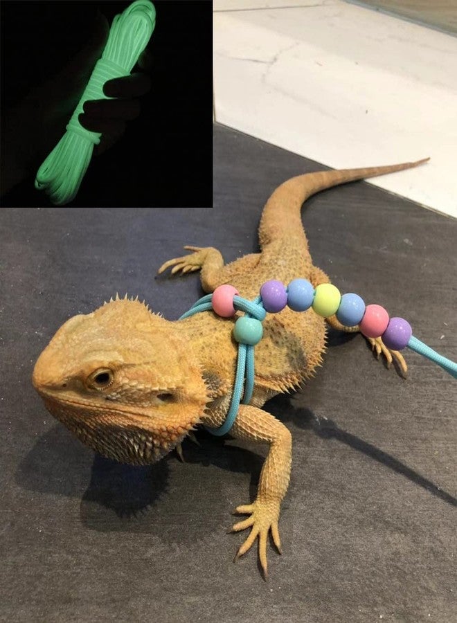Duoduole 1 Pcs Adjustable Lizard Harness Walking Harness Bearded Dragon Leash Reptile Dragon Leash Harness Lead for Small Animal Hamster Reptiles - Image 4